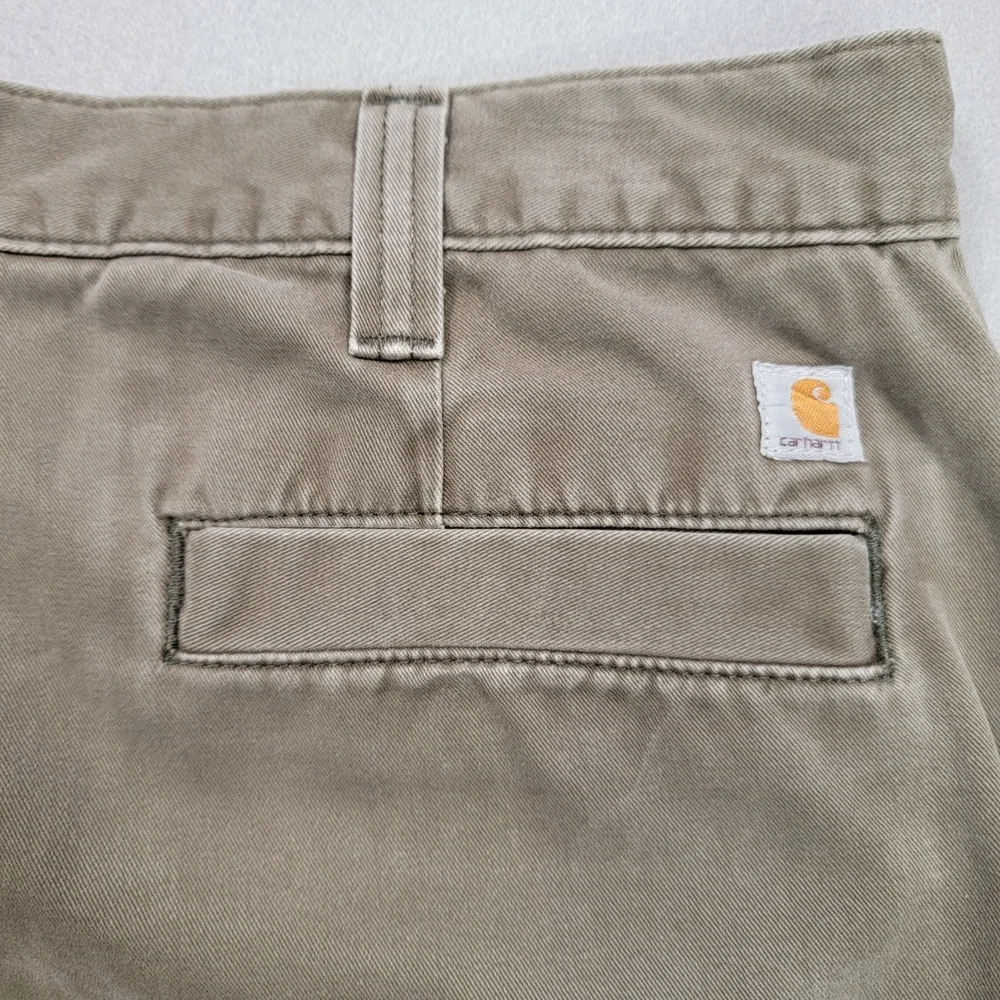 Men's Carhartt Relaxed Fit Work Pants, Brown, Size 38x30,‎ Pre-Owned